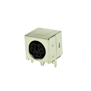 6P DIN mini THT female socket, MDC-206E