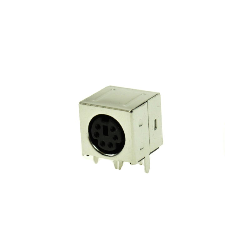 6P DIN mini THT female socket, MDC-206E