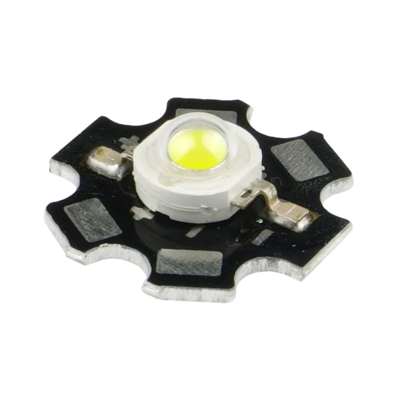 Power LED 1W with heatsink white