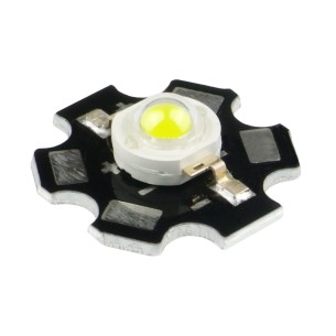 Dioda LED mocy 1W z radiatorem niebieska