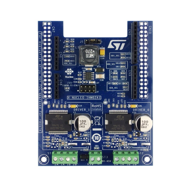 X-NUCLEO-IHM02A1 - Two axis stepper motor driver expansion board based on the L6470