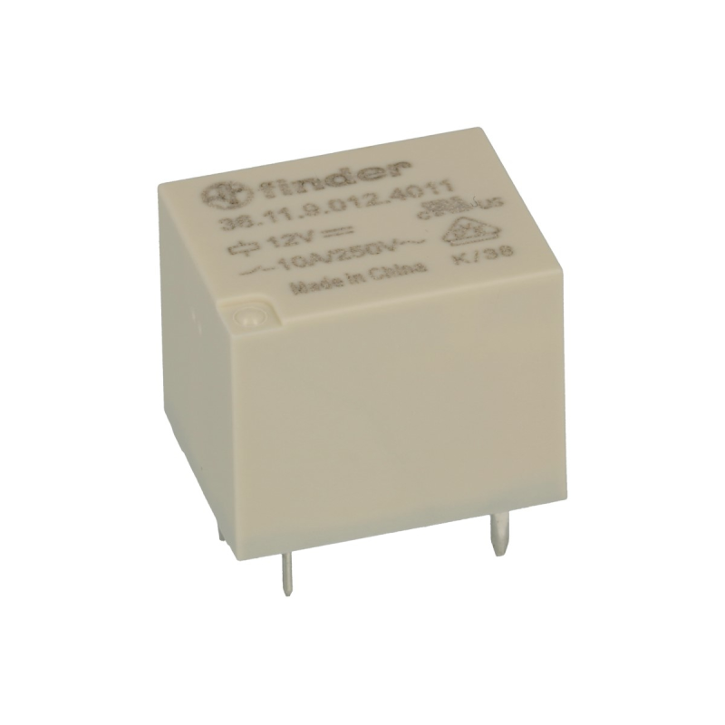 Electromagnetic relay SPDT, 12VDC, 10A/250VAC, Finder 36.11.9.012.4001