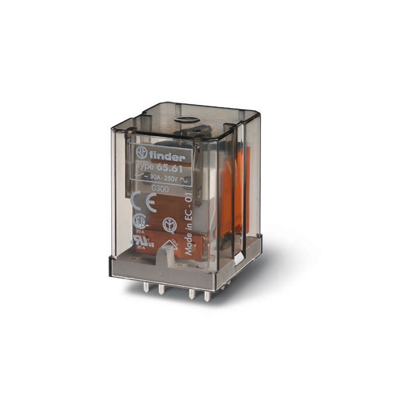Electromagnetic relay SPST-NO, 12VDC, 30A/250VAC, Finder 65.61.9.012.0300