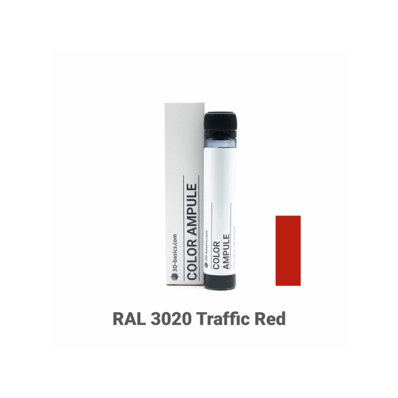 Barwnik do żywic UV 3D-basics Color Ampule 25 ml RAL 3020 Traffic red