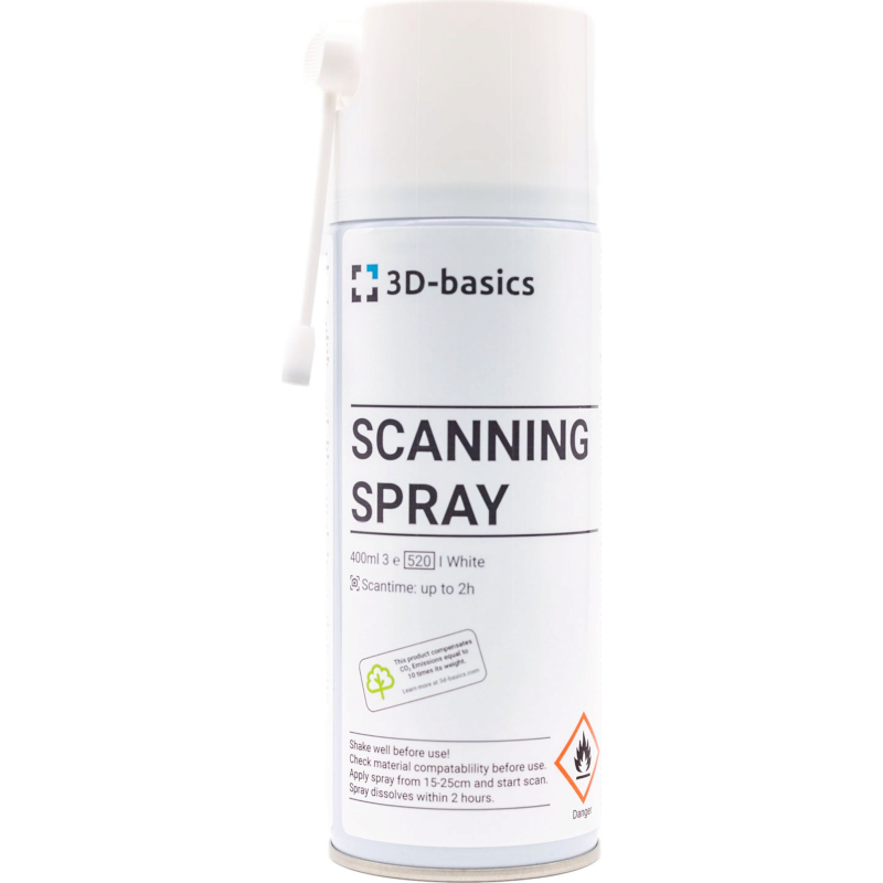 Self-dissolving 3D scanning spray with fine coating | 400ml