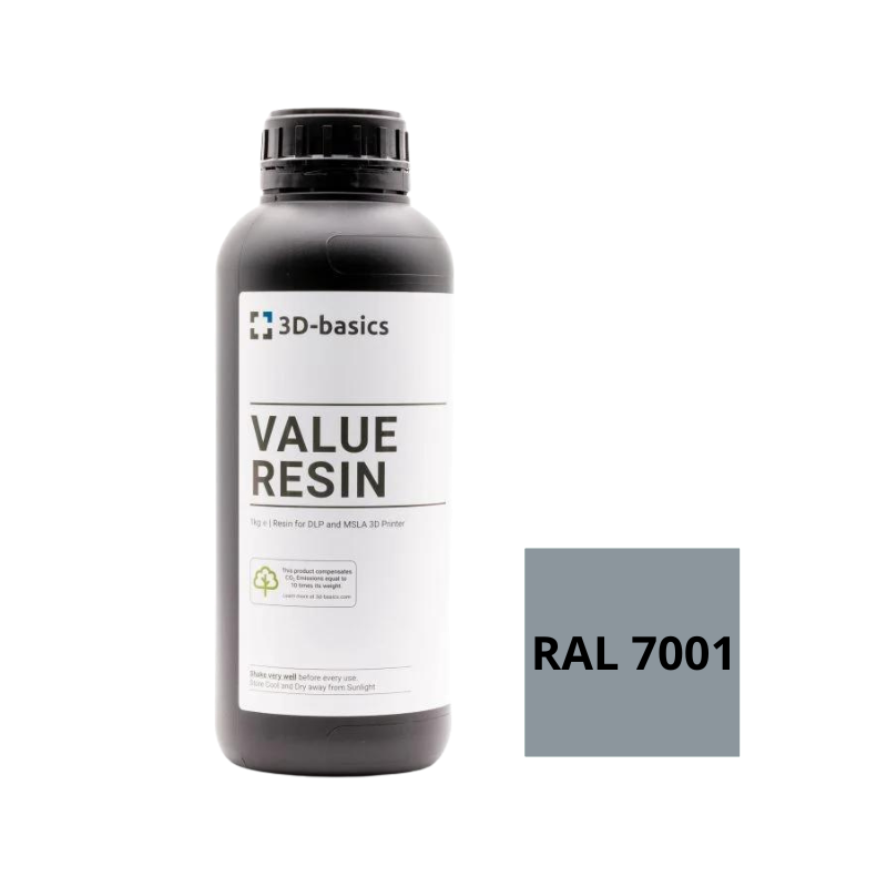 3D Basics resin | RAL 7001 Silver gray - 1kg