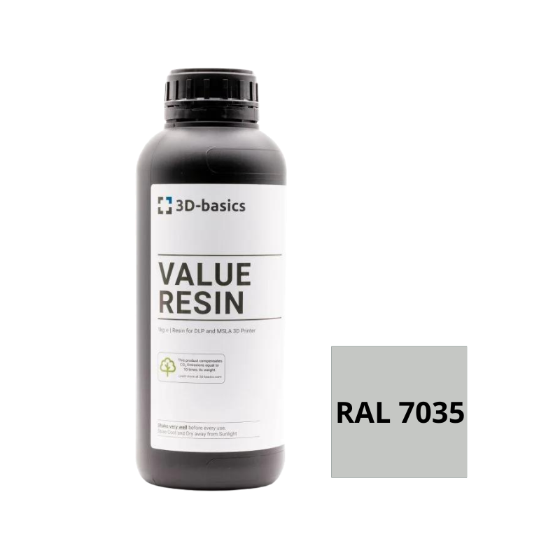 3D Basics resin | RAL 7035 Light gray - 1kg