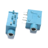 PJ215 BLUE 3.5mm stereo audio jack connector