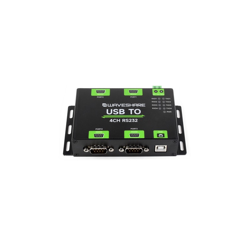 USB TO 4CH RS232 - 4-channel industrial USB - RS232 converter (male connectors)