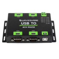 USB TO 4CH RS232 - 4-channel industrial USB - RS232 converter (male connectors)