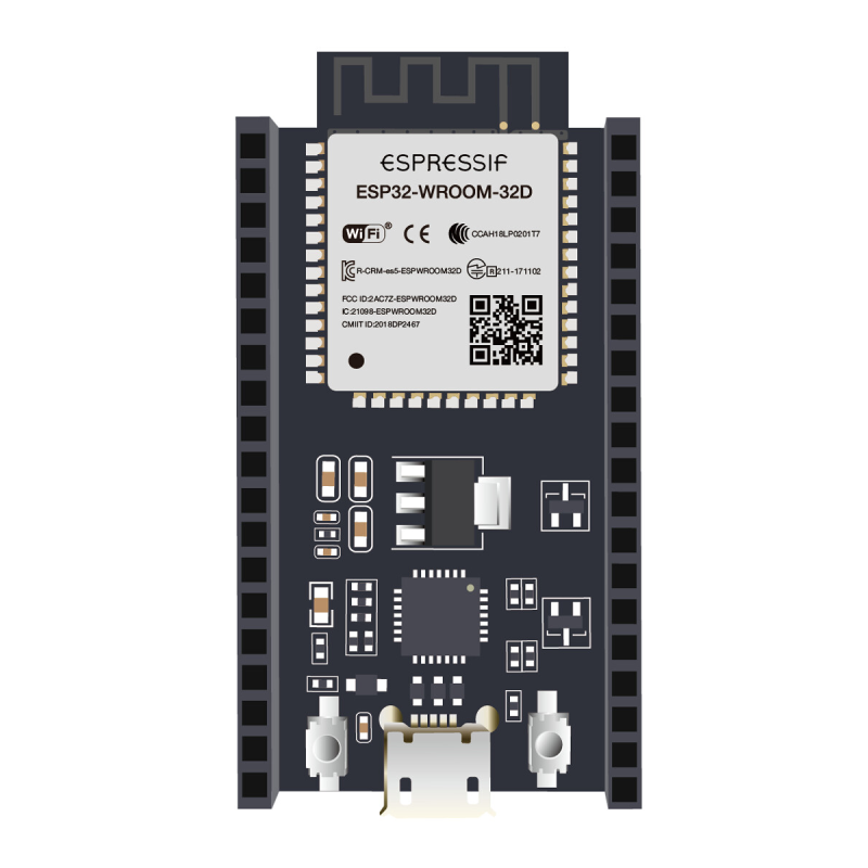 Zestaw rozwojowy WiFi 802.11 b/g/n 2,4 GHz, ESP32-DevKitC-32E