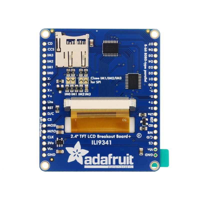 TFT LCD display 2.4-inch with ILI9341 SPI controller - Kamami on-line store