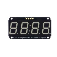 STEMMA QT 0.56" 4-Digit 7-Segment Display - 7-segmentowy wyświetlacz LED z kontrolerem I2C (czerwony)