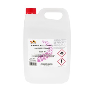 Ethyl alcohol 96% fully denatured 5l, plastic canister