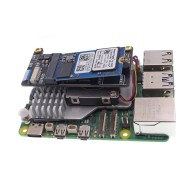 KAmodRPi5 PCIe-M.2 mini - Miniature NVME M.2 M-Key Drive Adapter for Raspberry Pi 5