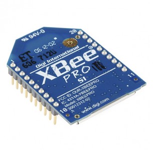 XBee Pro Series 1 - moduł Zigbee o mocy 60 mW (+18dBm) z anteną PCB