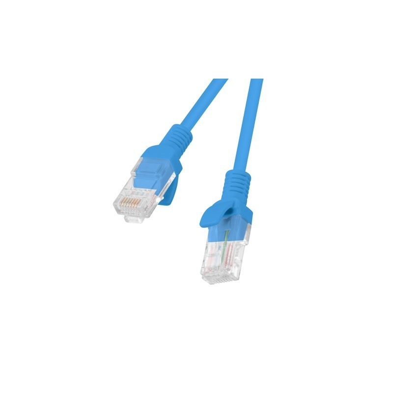 Patchcord - przewód sieciowy Ethernet 1m kat.6 UTP, niebieski, Lanberg