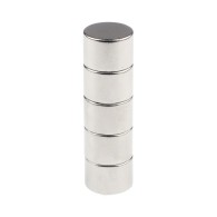 Round neodymium magnet 10x7mm - 5 pcs.