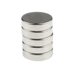 Round neodymium magnet 18x5mm - 5 pcs.