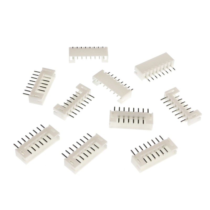 Straight wire-board socket JST PH-2.0, 8-pin, 2mm raster - 10 pcs.