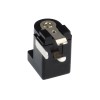 DC2025-CN Male socket, angled, with 2.5 mm pin, 6.3 mm hole, bent legs