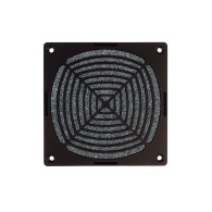 Sunon D-1-2-3 fan cover with filter, black, 120x120mm