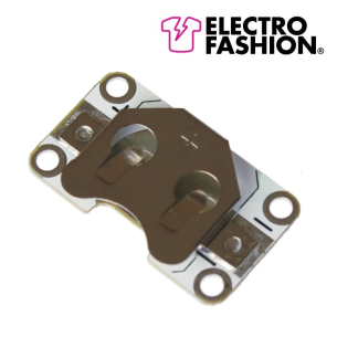 Electro-Fashion Sewable Coin Cell Holder - CR2032 battery slot