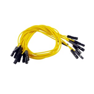 Jumper wires, set of 10 pcs., yellow