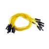 Jumper wires, set of 10 pcs., yellow