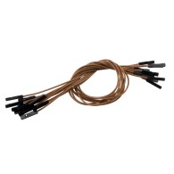 Connecting cables F-F brown 25 cm - 10 pcs