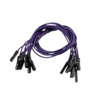 Connecting cables F-F violet 25 cm - 10 pcs