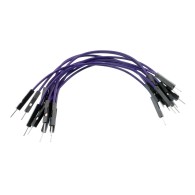 Connecting cables M-M purple 15 cm for contact plates - 10 pcs