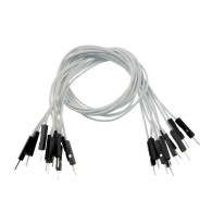 Connection wires M-M white 30 cm for contact plates - 10 pcs.