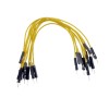 Connecting wires M-M, yellow 15 cm, for contact plates - 10 pcs.