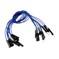 Connecting wires M-F blue 18 cm - 10 pcs