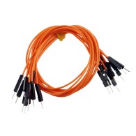 Orange M-M wires 30 cm for contact plates - 10 pcs