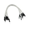 Connecting wires M-M white 15 cm for contact plates - 10 pcs.