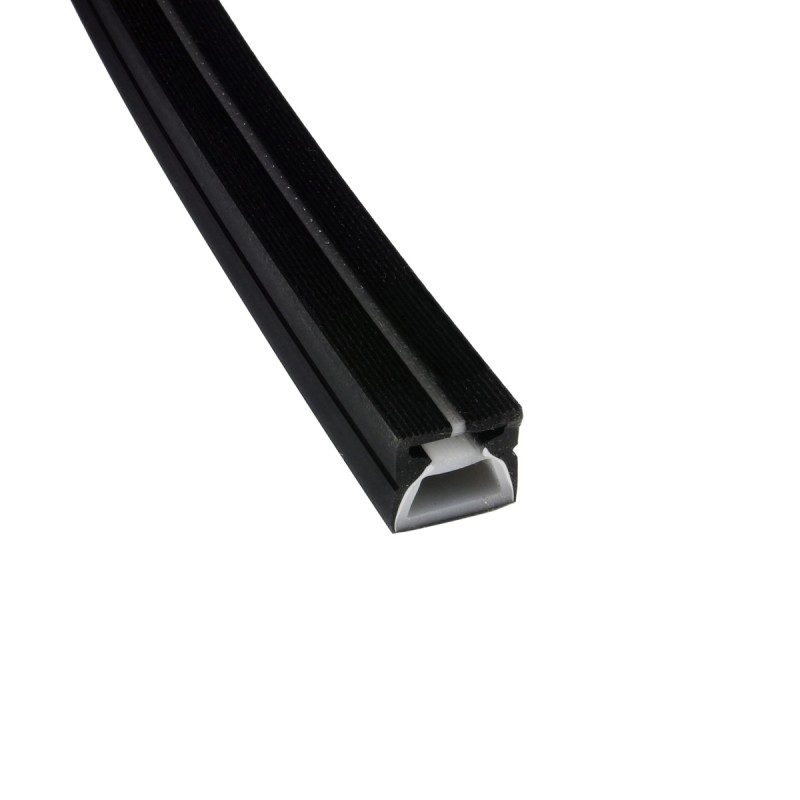 T1616-4B - silicone cover for 10mm LED strips, black, 1m