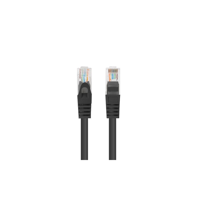 Patchcord - przewód sieciowy Ethernet 7,5m kat.6 UTP, czarny, Lanberg