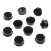 Cap for Tact Switch 12x12x7.3mm, round (black) - 10 pcs