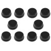 Cap for Tact Switch 12x12x7.3mm, round (black) - 10 pcs