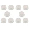 Cap for Tact Switch 12x12x7.3mm, round (white) - 10 pcs