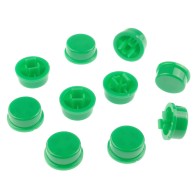 Cap for Tact Switch 12x12x7.3mm, round (green) - 10 pcs