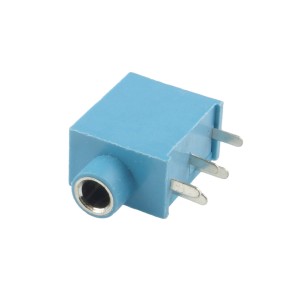 PJ215 BLUE 3.5mm stereo audio jack connector