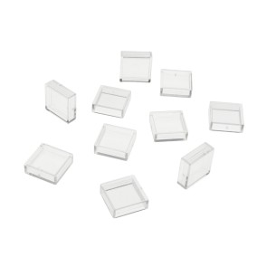 Cap for Tact Switch 12x12x7.3mm, square (transparent) - 10 pcs.