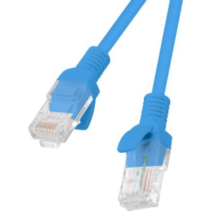 Patchcord kat.6 UTP 1M niebieski Fluke Passed Lanberg