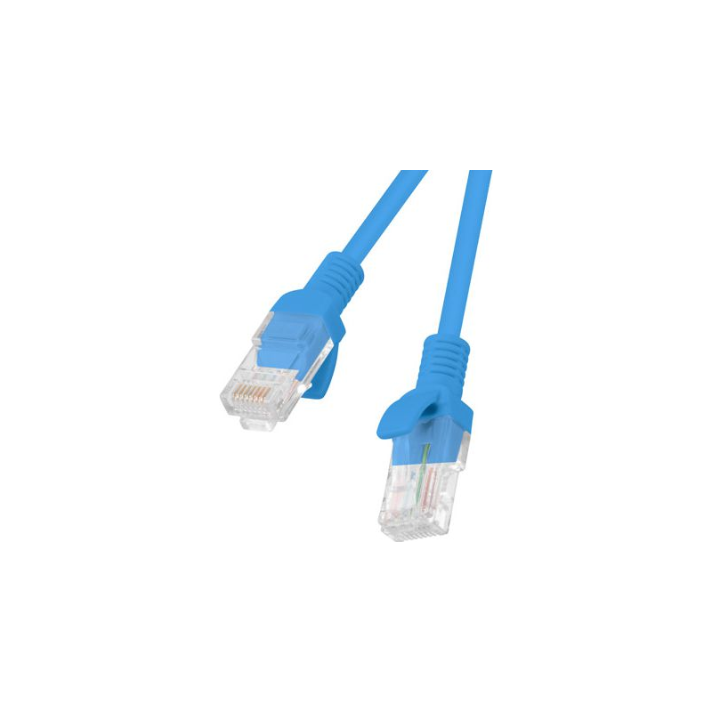 Patchcord kat.6 UTP 1M niebieski Fluke Passed Lanberg