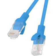 Patchcord kat.6 UTP 1M niebieski Fluke Passed Lanberg