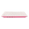 The official keyboard for Raspberry Pi white and red