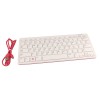 The official keyboard for Raspberry Pi white and red